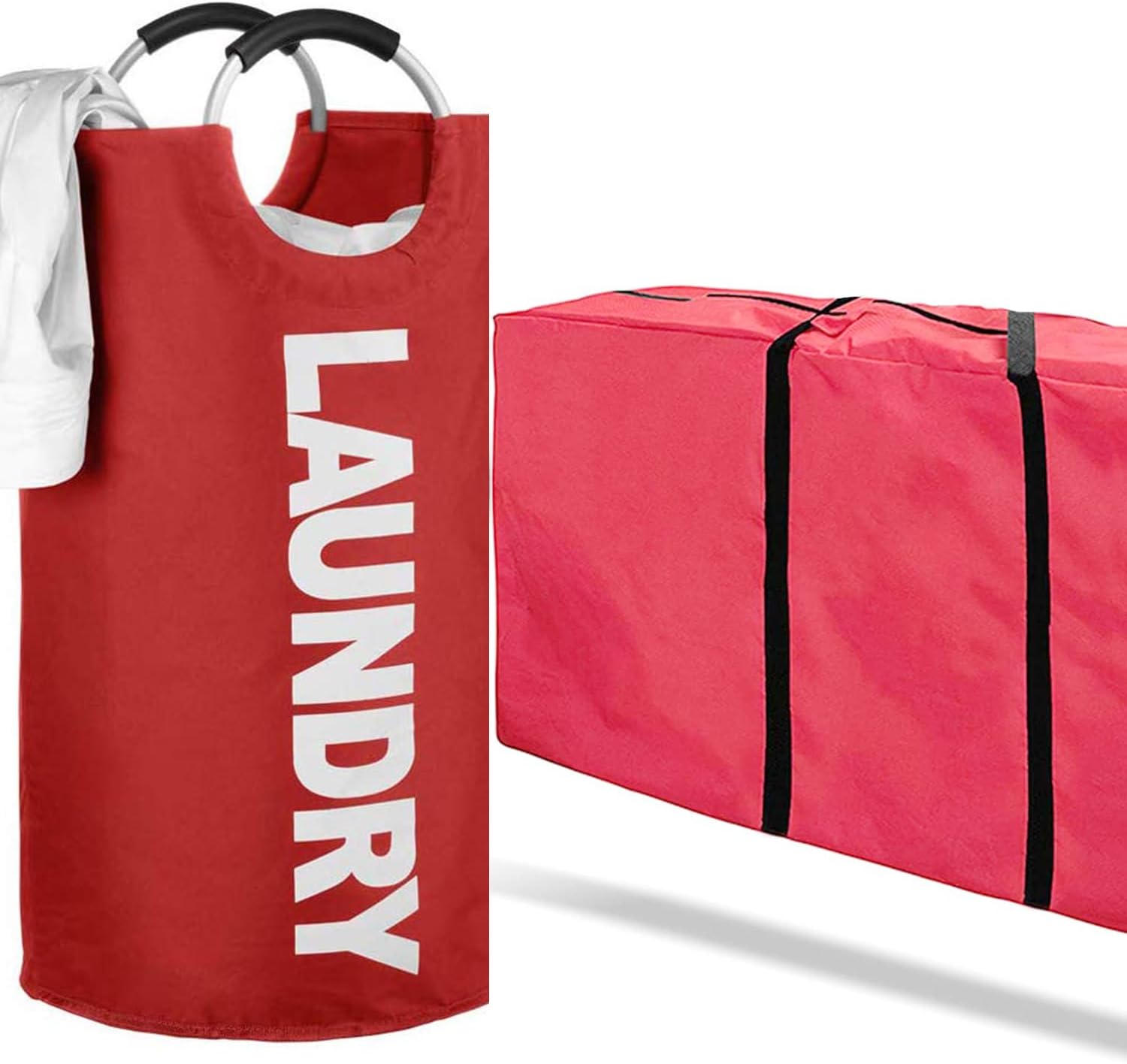 Haundry – Cesta grande plegable para ropa sucia con ruedas, impermeable, capacidad de 22.66 galones (85.8 litros), cesta de almacenamiento