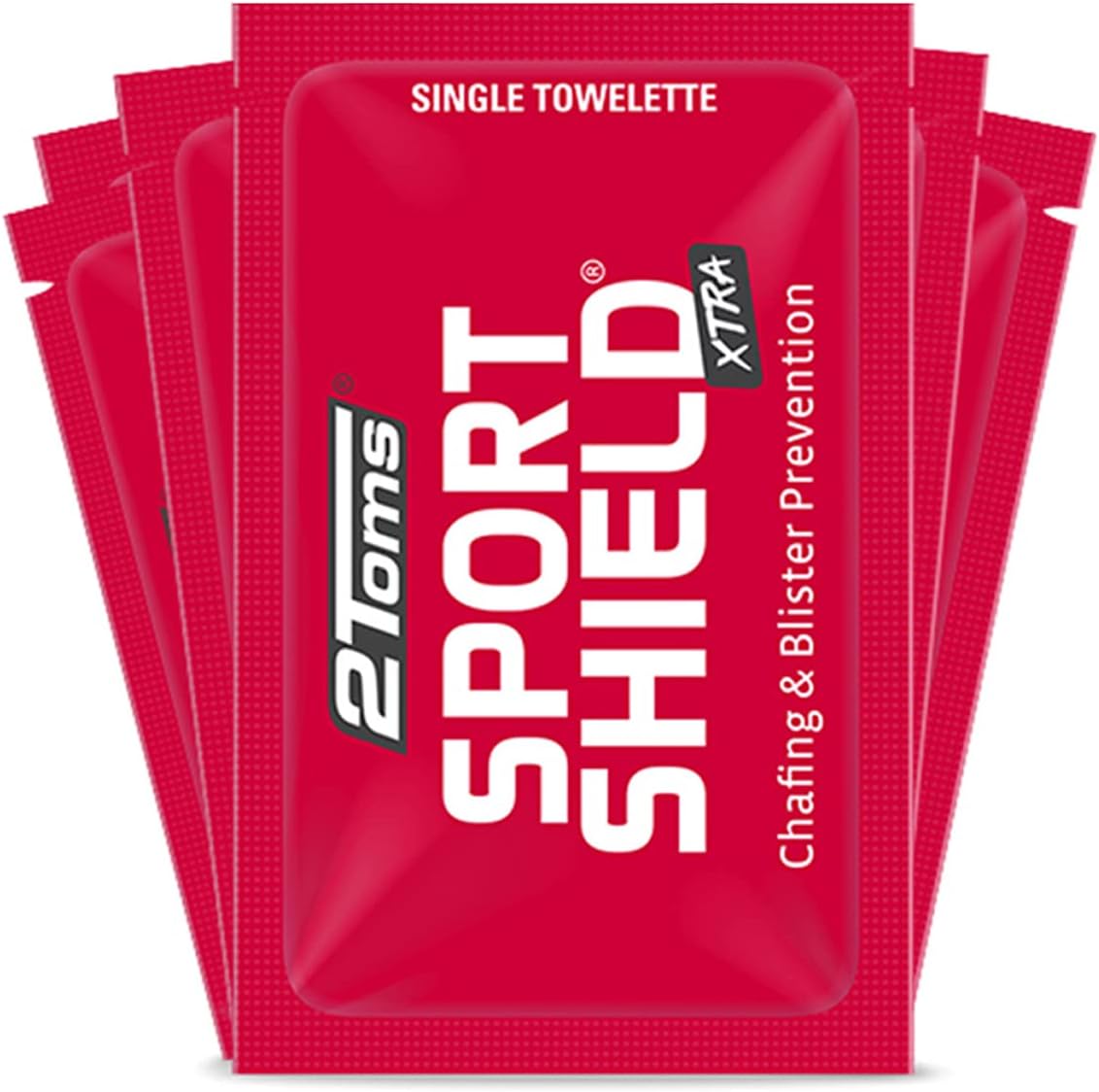2Toms SportShield Xtra, prevención calmante contra rozaduras durante todo el día, protección impermeable contra rozaduras de muslos e irritación de