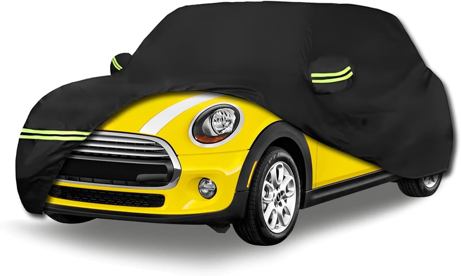 Fundas impermeables de coche para Mini Cooper S 2002-2021 de 2 puertas (negro) 210T personalizadas 6 capas resistentes al agua, protección para todo