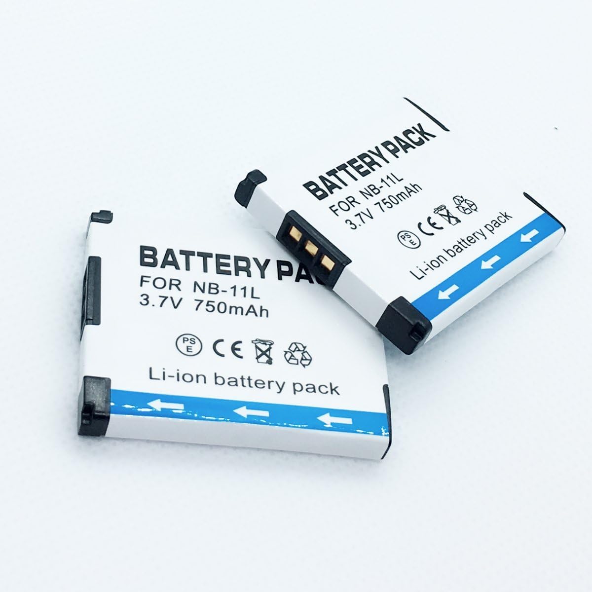 Paquete de 2 baterías recargables de iones de litio Canon NB-11L, NB-11LH