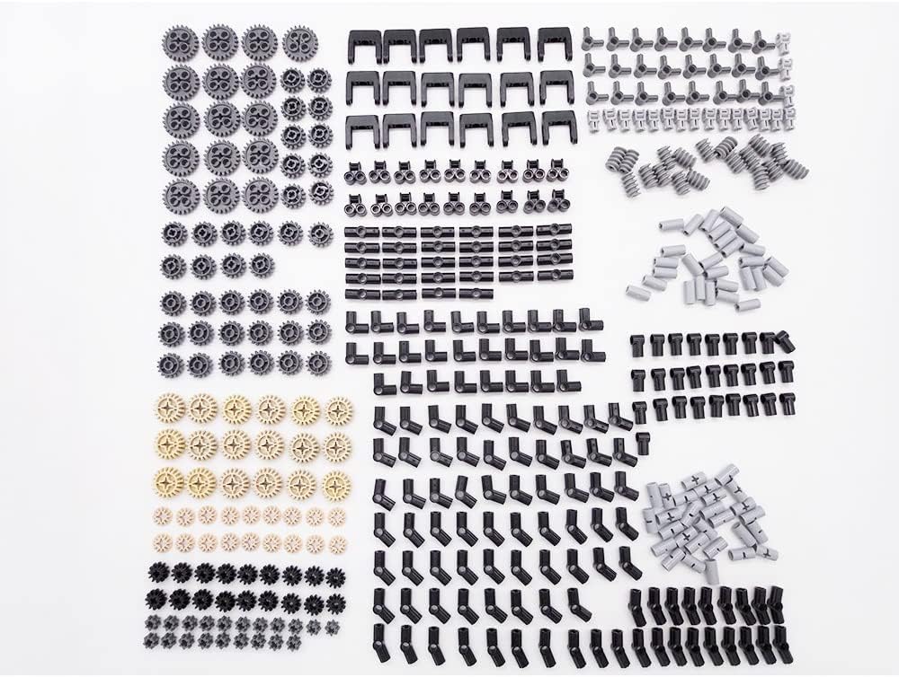 Juego de 452 piezas de engranajes compatibles con Lego Technic, conectores de eslabones de cadena, ladrillos de engranajes para robot STEM MOC