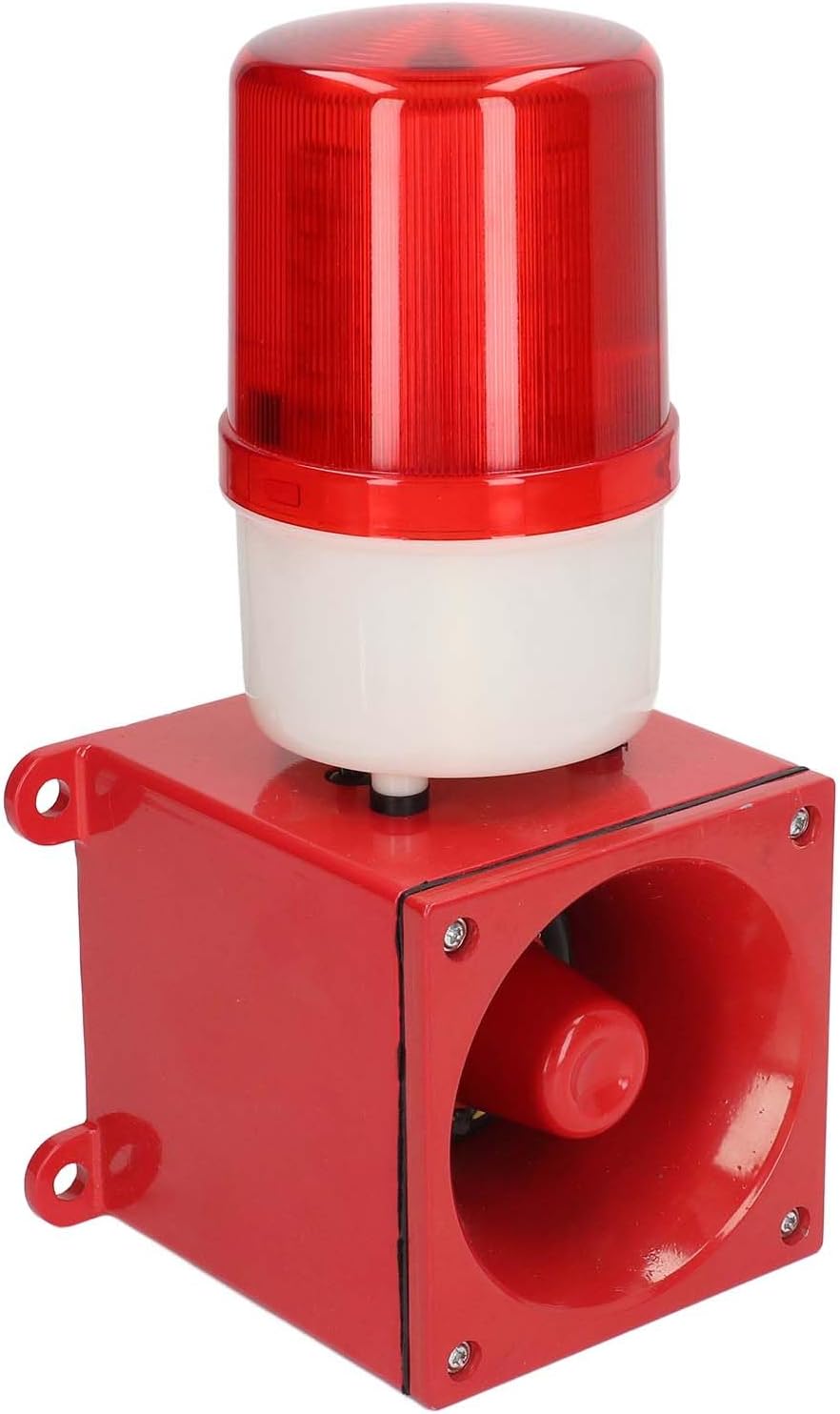 Lámpara de advertencia industrial resistente al agua, alarma visual audible, 120dB, 3 ajuste de volumen, luz estroboscópica de seguridad, luces de