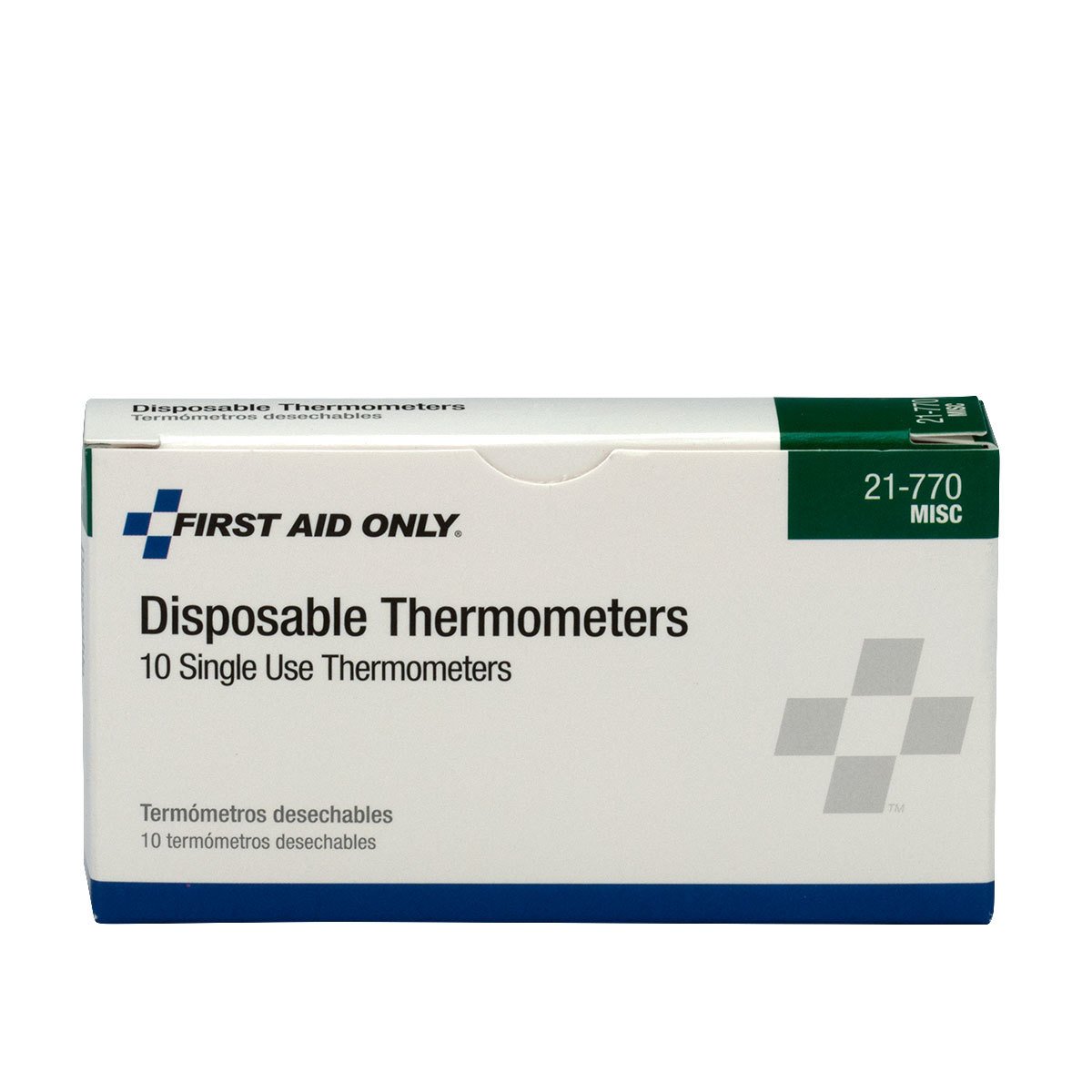 First Aid Only Termómetro desechable 21-770 para fiebre, paquete de 40