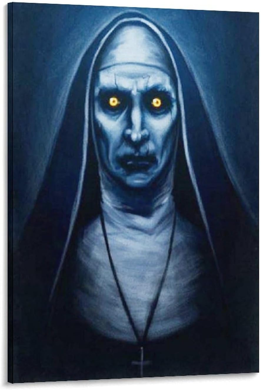 Pósteres de arte de terror, carteles de decoración de habitación de monja aterradora, pósteres geniales para decoración de pared, decoración de