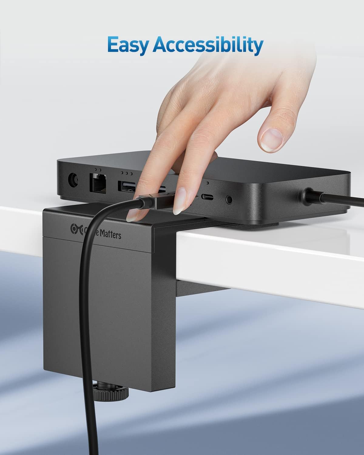 Diseñado para Microsoft Surface Soporte de escritorio Cable Matters para Microsoft Surface Thunderbolt 4 Dock