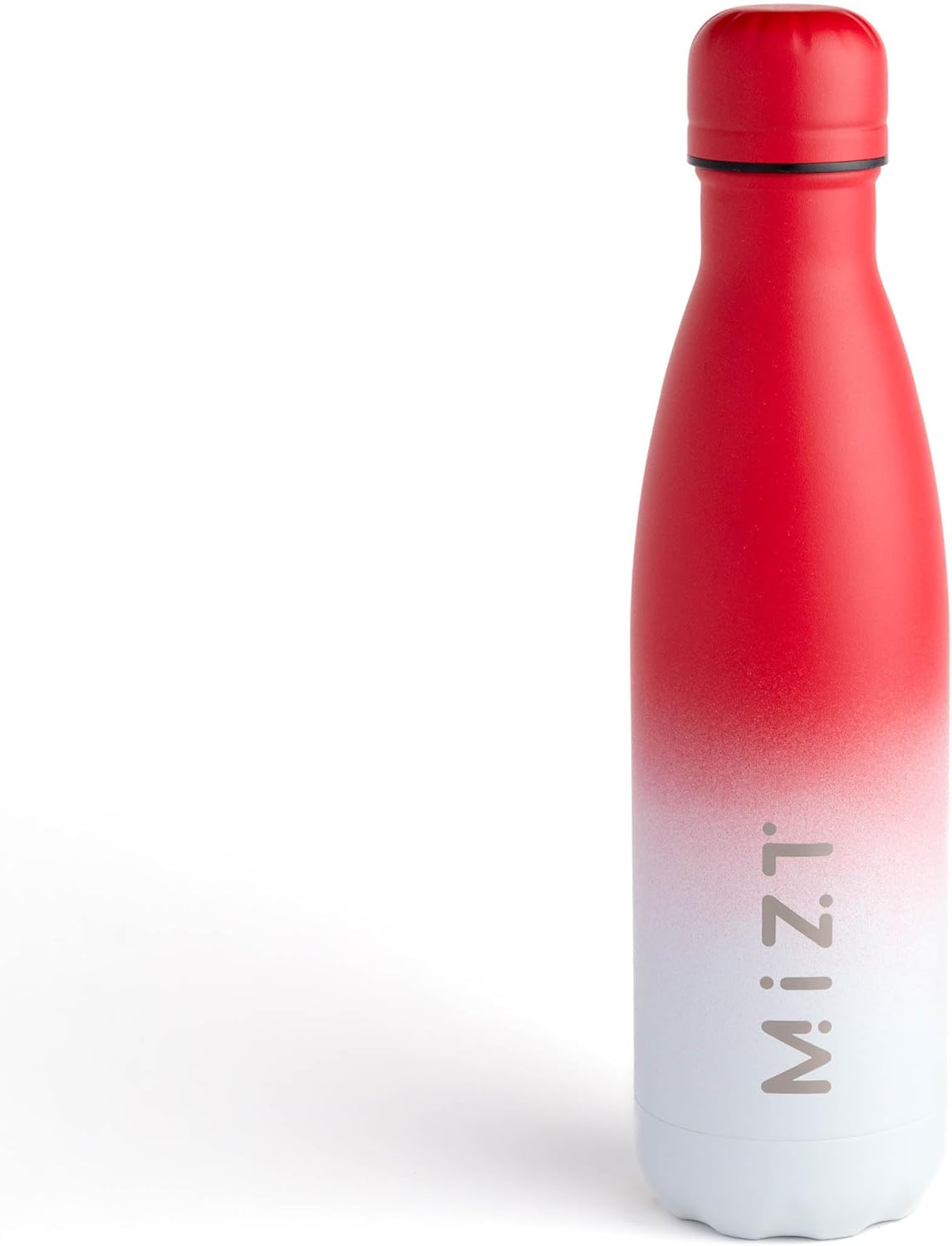 MIZT Botella de agua aislada de acero inoxidable de 17 onzas, 16.9 fl oz, a prueba de fugas, doble pared, para bebidas calientes y frías, perfecta