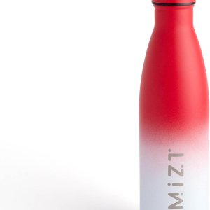 MIZT Botella de agua aislada de acero inoxidable de 17 onzas, 16.9 fl oz, a prueba de fugas, doble pared, para bebidas calientes y frías, perfecta MIZT Botella de agua aislada de acero inoxidable de 17 onzas, 16.9 fl oz, a prueba de fugas, doble pared, para bebidas calientes y frías, perfecta