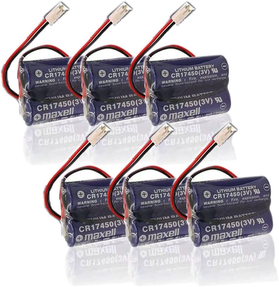(6 unidades) 2CR17450-2WK27  D80UB016170 3V 2600mAh Batería para Mazak 2CR17450 3V Batería