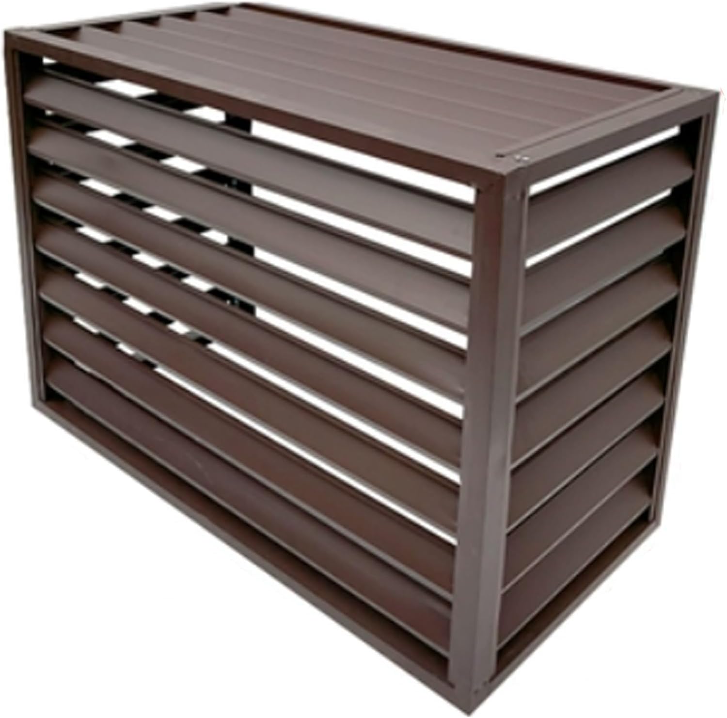 Valla de privacidad para aire acondicionado, cubiertas de aire acondicionado para unidades exteriores, persiana de aluminio, valla decorativa