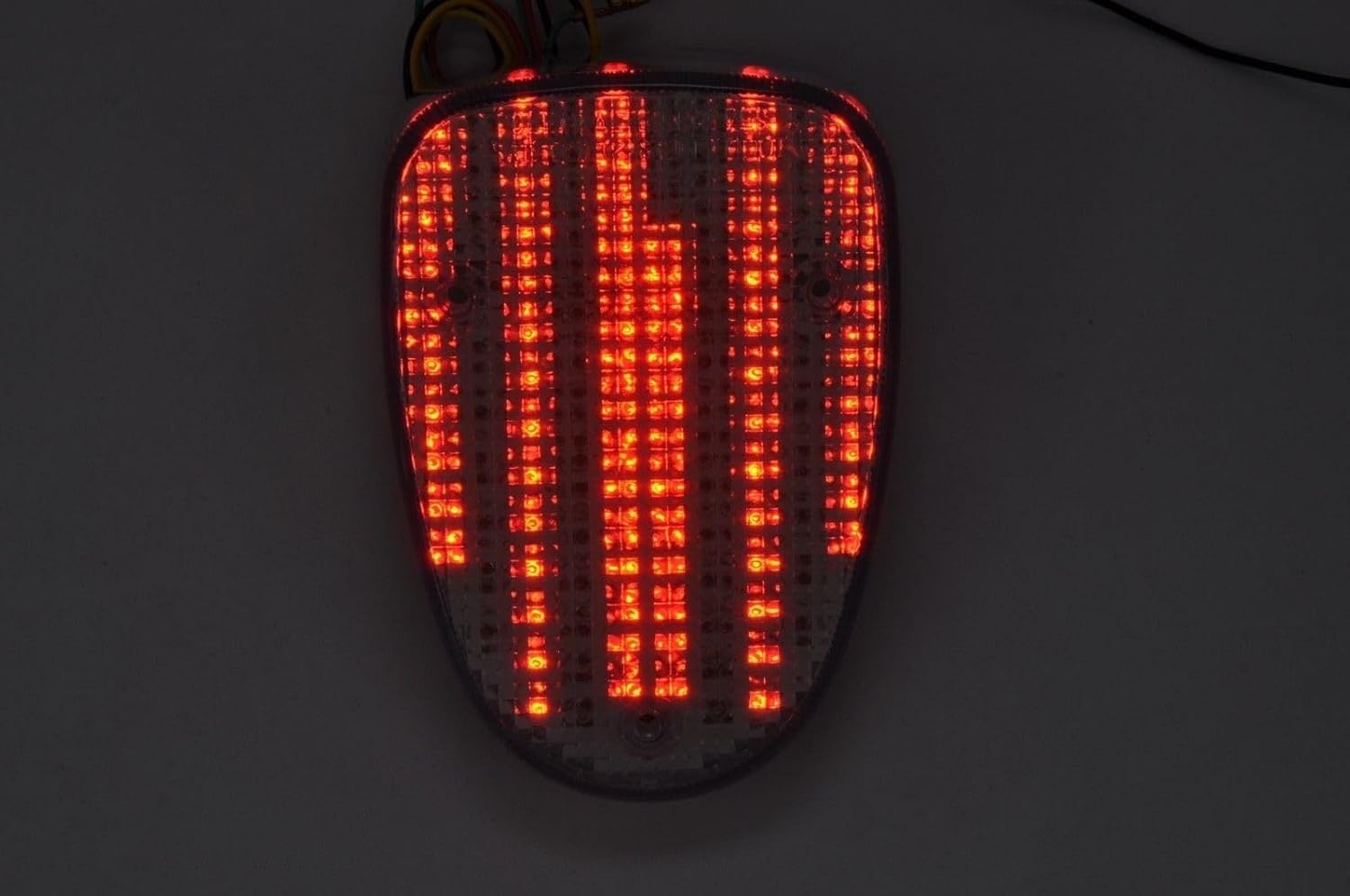 Luz trasera LED de freno para motocicleta, lente transparente con señales de giro integradas para Yamaha 1998-2016 V-Star 650, 2000-2011 V-Star