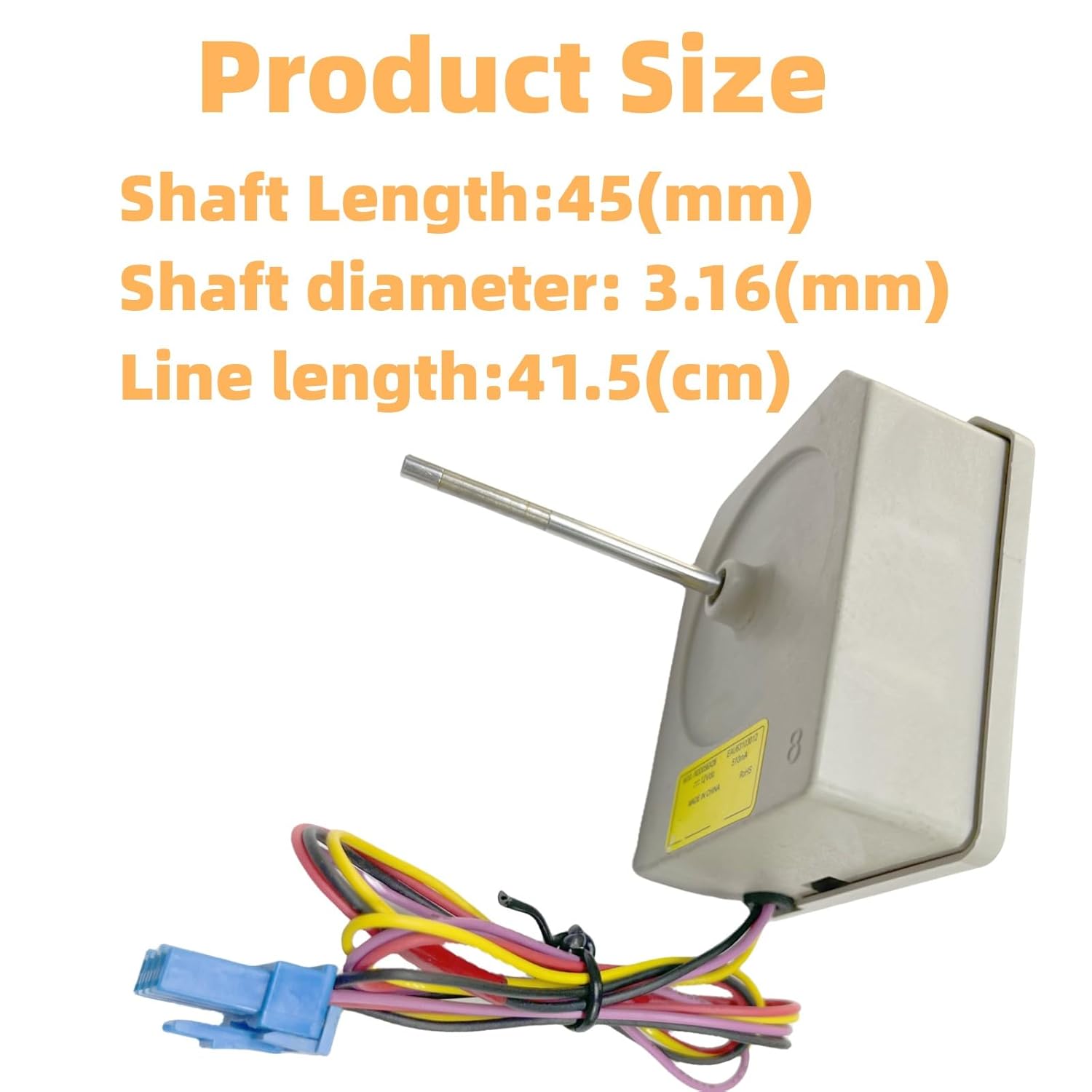 Motor del ventilador del condensador EAU63103012 para refrigeradores LG Kenmore, reemplaza EAU63103001, PS12750395, AP6978854, DC 12.0V 0.51A,