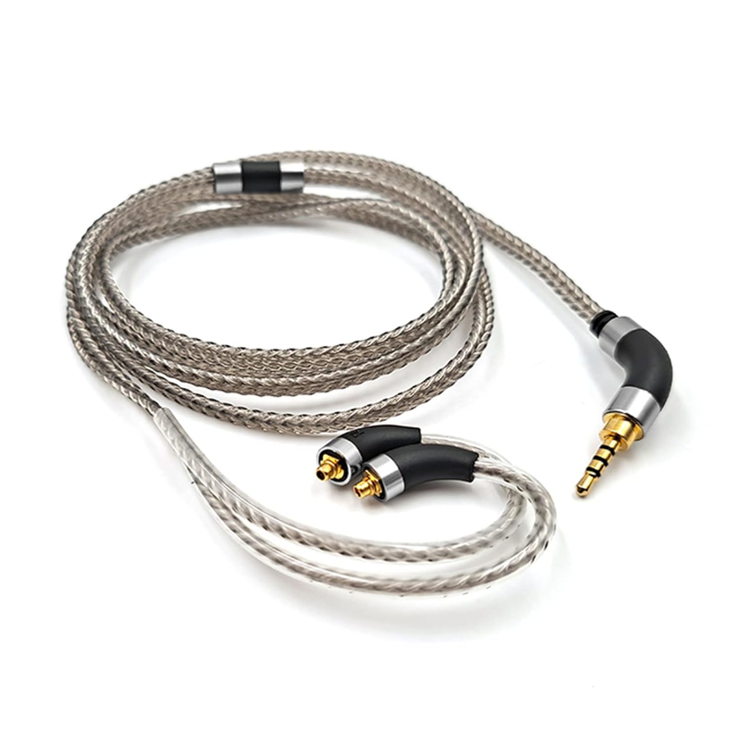 OKCSC Cable de auriculares MMCX chapado en plata de cobre monocristalino de alta pureza para audio final E4000E5000B1B2B3A8000Make1Make2Make3 cable