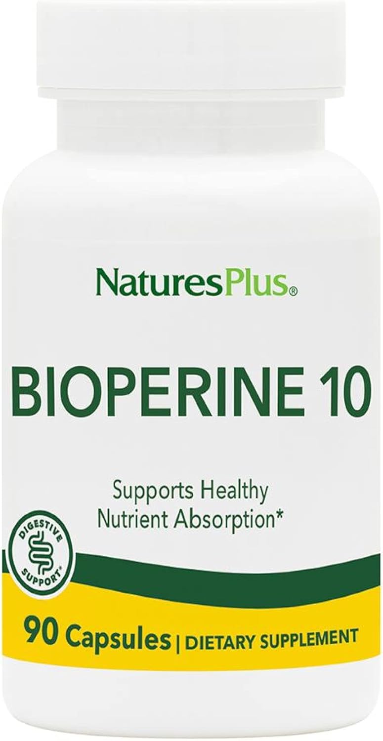 Bioperine 10, 90 cápsulas, NaturesPlus