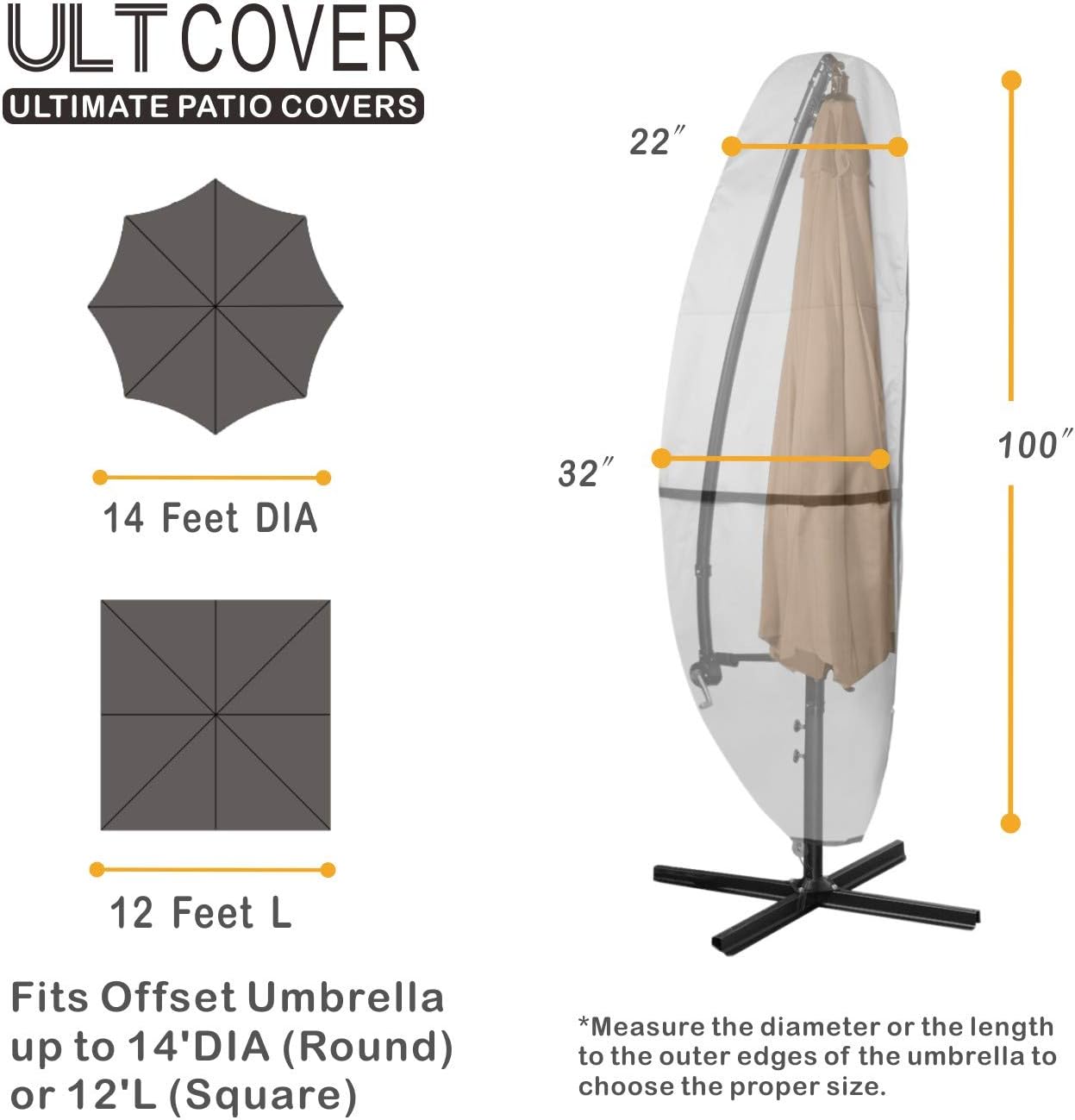 ULTCOVER – Funda para sombrilla de patio