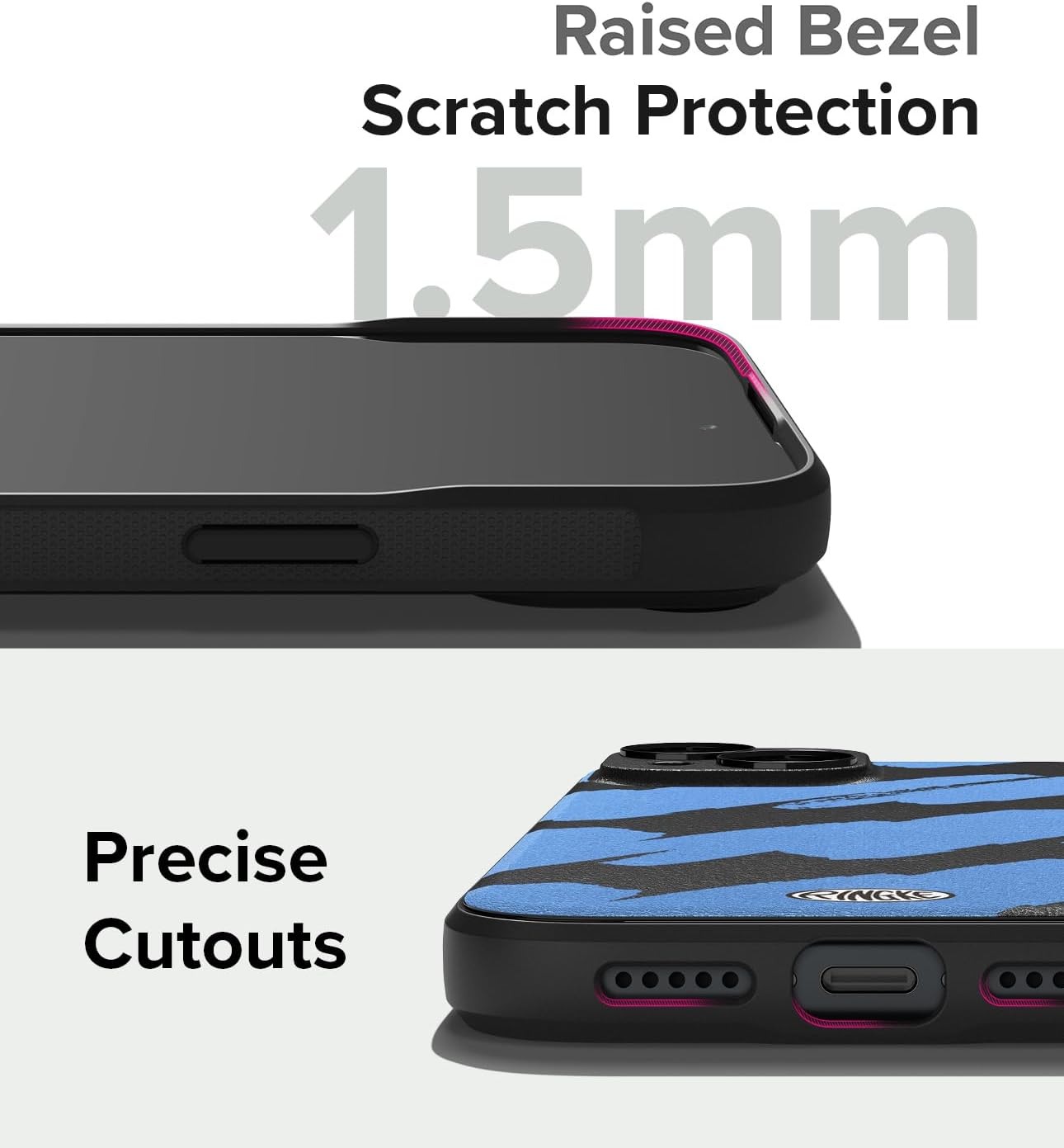 Ringke Onyx Se siente bien en la mano Funda compatible con iPhone 15, tecnología antihuellas, antideslizante, agarre mejorado, a prueba de manchas,
