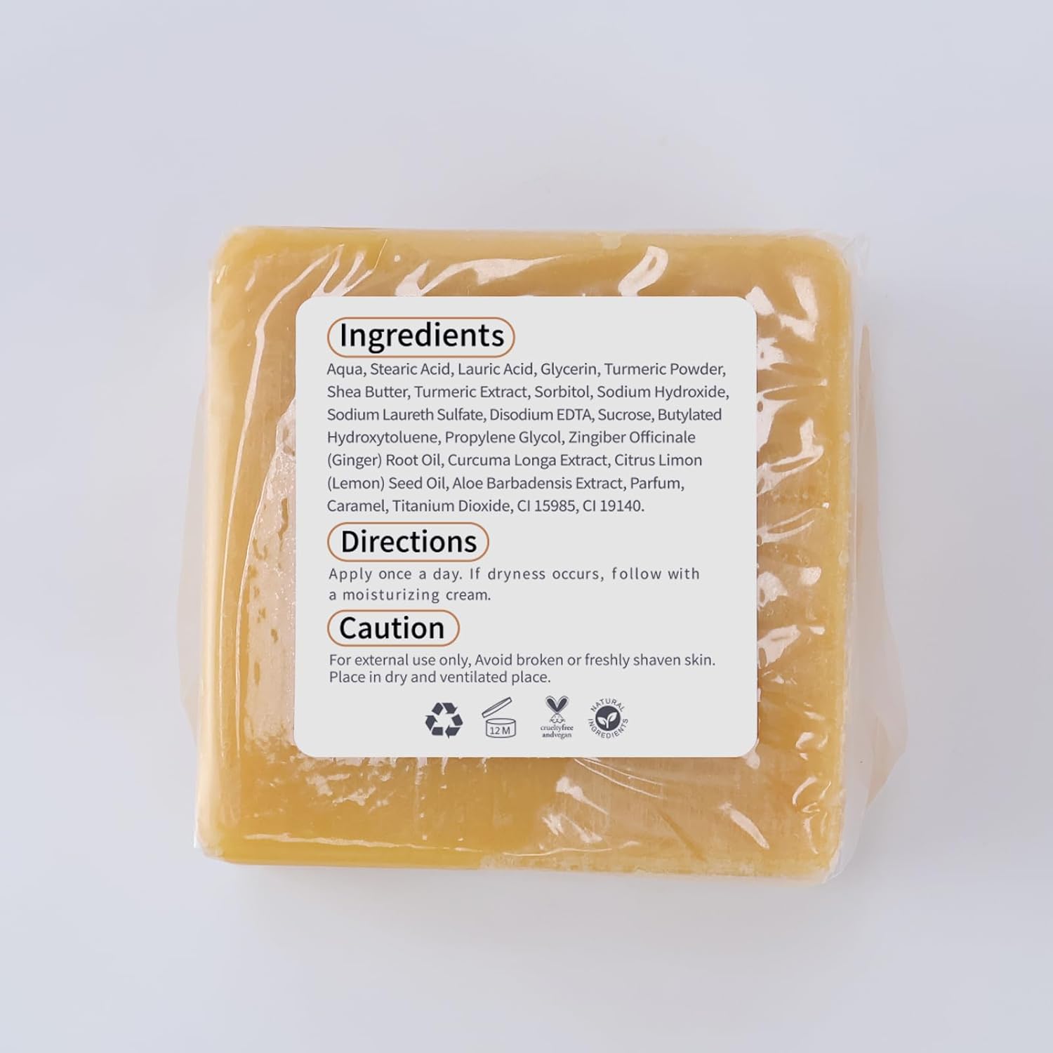 LIYALAN Turmeric Soap Bar for Face & Body-Tumeric Soap,Smooth Skin,Cleansing Natural Handmade Soap Sensitive Skin Formula, Vegan Soap