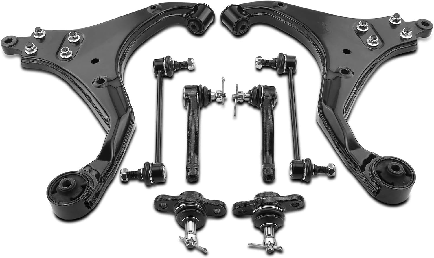 A-Premium Kit de suspensión delantera, brazo de control inferior, barra estabilizadora, articulación de rótula inferior, extremo de barra de