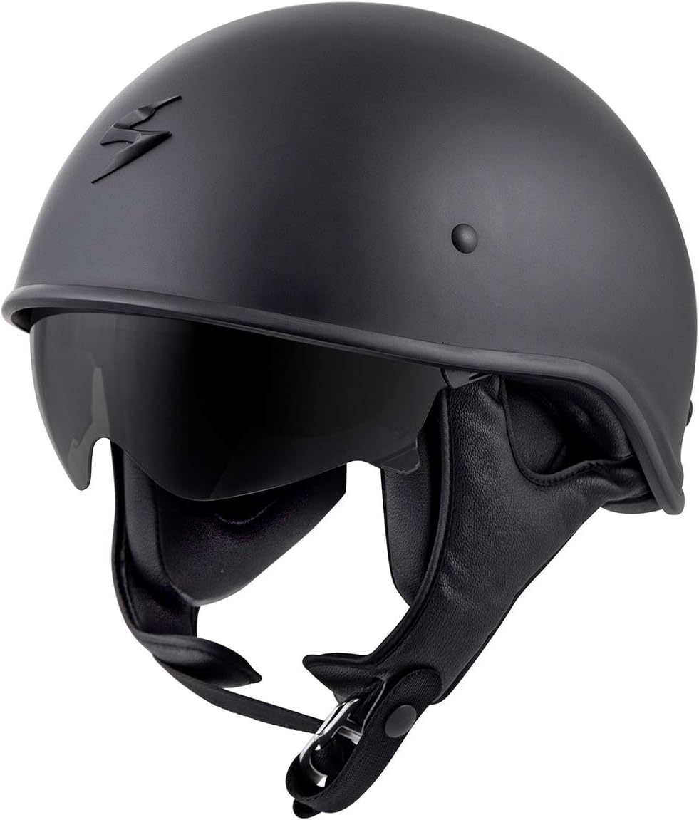ScorpionEXO C90 – Casco de motocicleta con visera ajustable para adultos, aprobado por DOT (negro mate, talla XS)