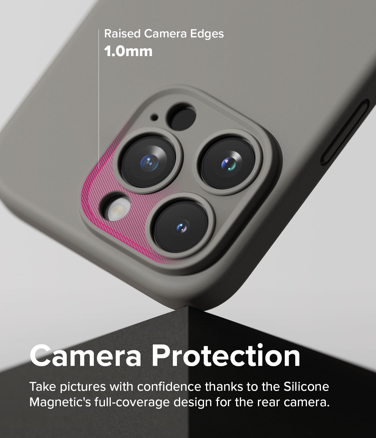 Ringke Funda magnética de silicona compatible con MagSafe diseñada para iPhone 15 Pro Max, se siente aterciopelada, ligera, delgada, linda, suave,