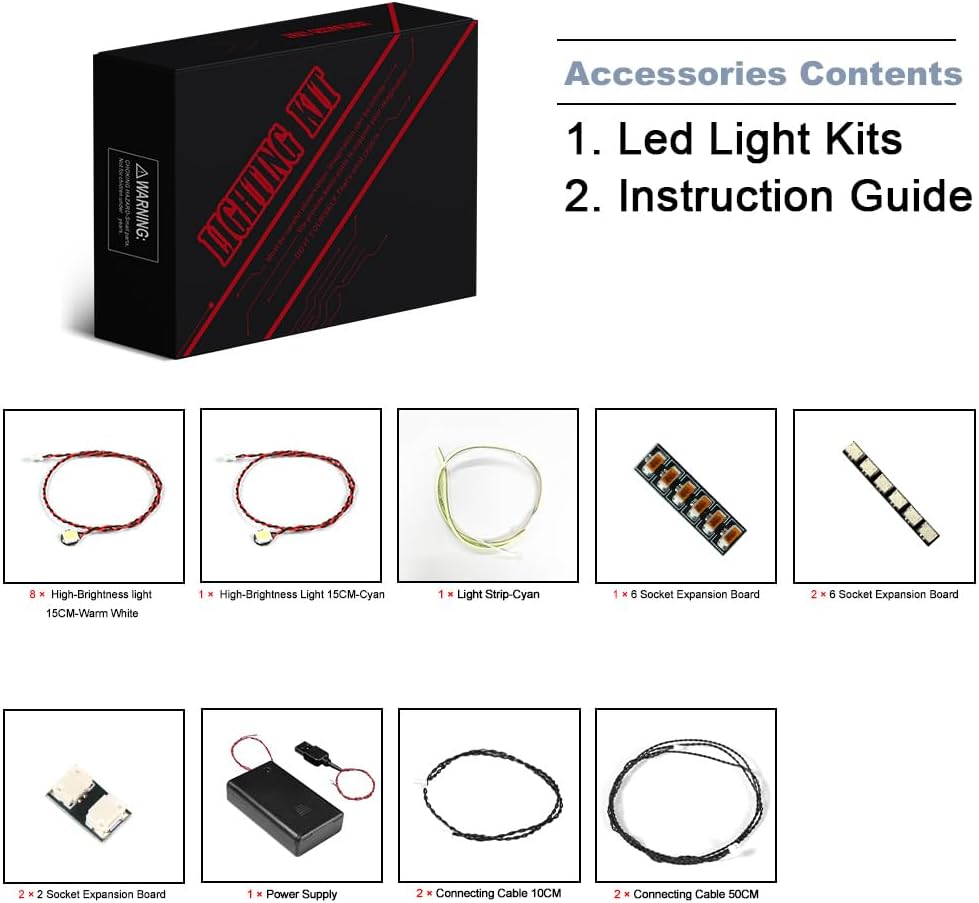 BrickBling Iluminación LED para Lego Concorde, kit de luz creativa compatible con Lego 10318-No incluye modelo