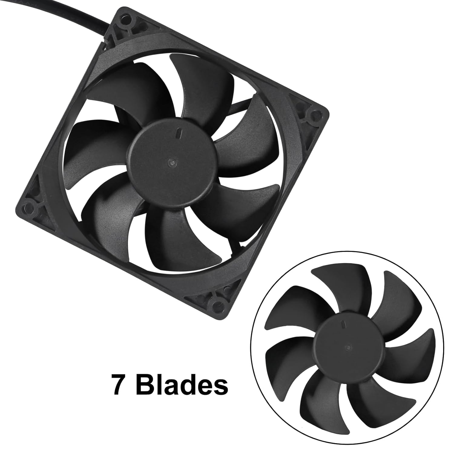 UMLIFE Paquete de 2 ventiladores axiales de alimentación de CA 110 V 120 V 9025 3.543 in x 0.984 in doble bola de metal para proyectos de escape de