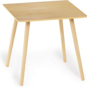 Furinno Mesa auxiliar pequeña, cuadrada, roble Furinno Mesa auxiliar pequeña, cuadrada, roble
