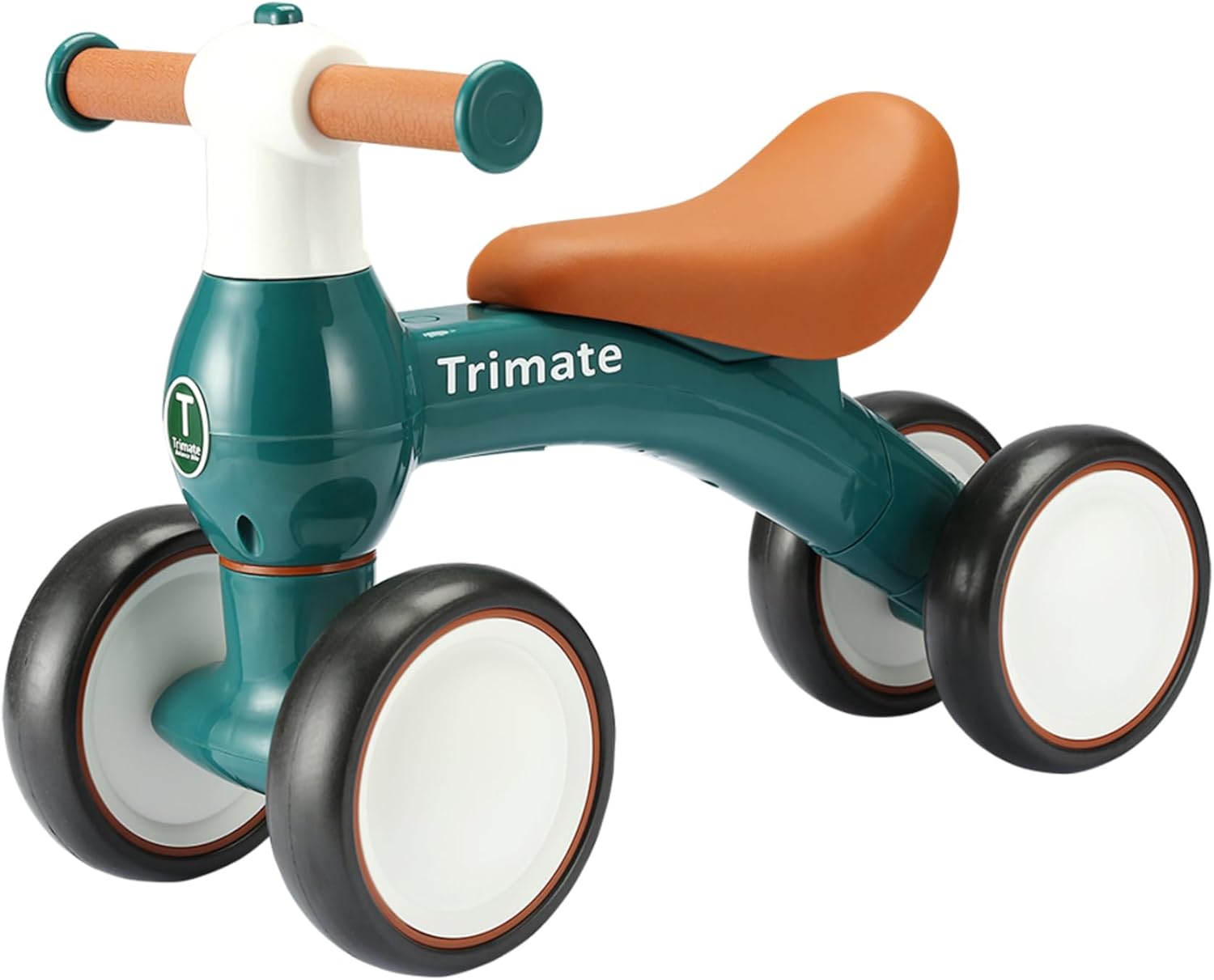 Trimate Bicicleta de equilibrio Baby Walker, rojo vino, juguete perfecto para niños de 1 año, con 4 ruedas, ideal para niños y niñas (12-24 meses)
