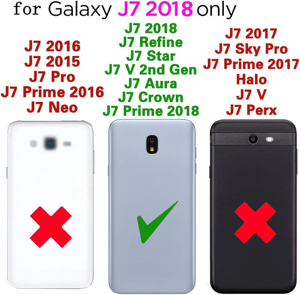 Funda de teléfono para Samsung Galaxy J7 Star J7 Refine J7 2018 J7V V 2 generación J737V con protector de pantalla de vidrio templado, accesorios