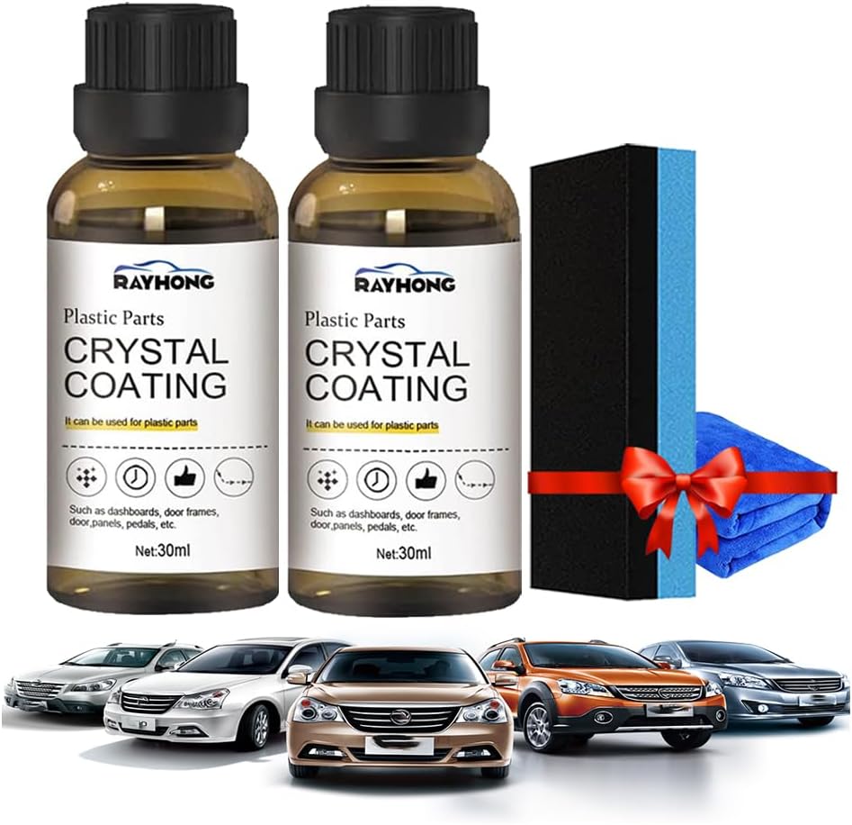 Rayhong – Revestimiento de cristal para PláStico del Carro, 2023 nuevo revestimiento de cristal para automóvil, piezas de plástico con revestimiento