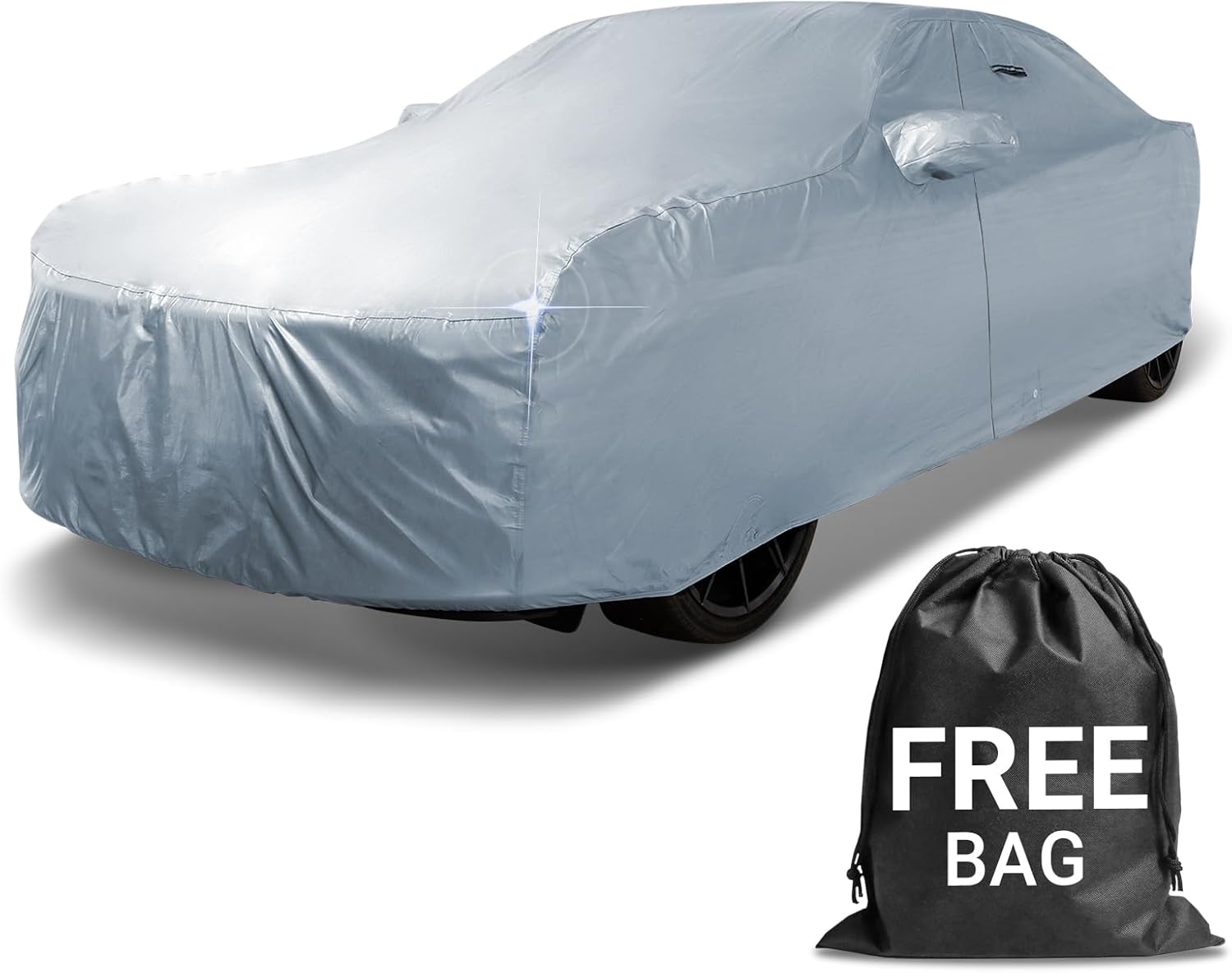 iCarCover – Funda de auto de 18 capas de alta calidad, impermeable, resistente a la intemperie, protección contra radiación UV, nieve, polvo o