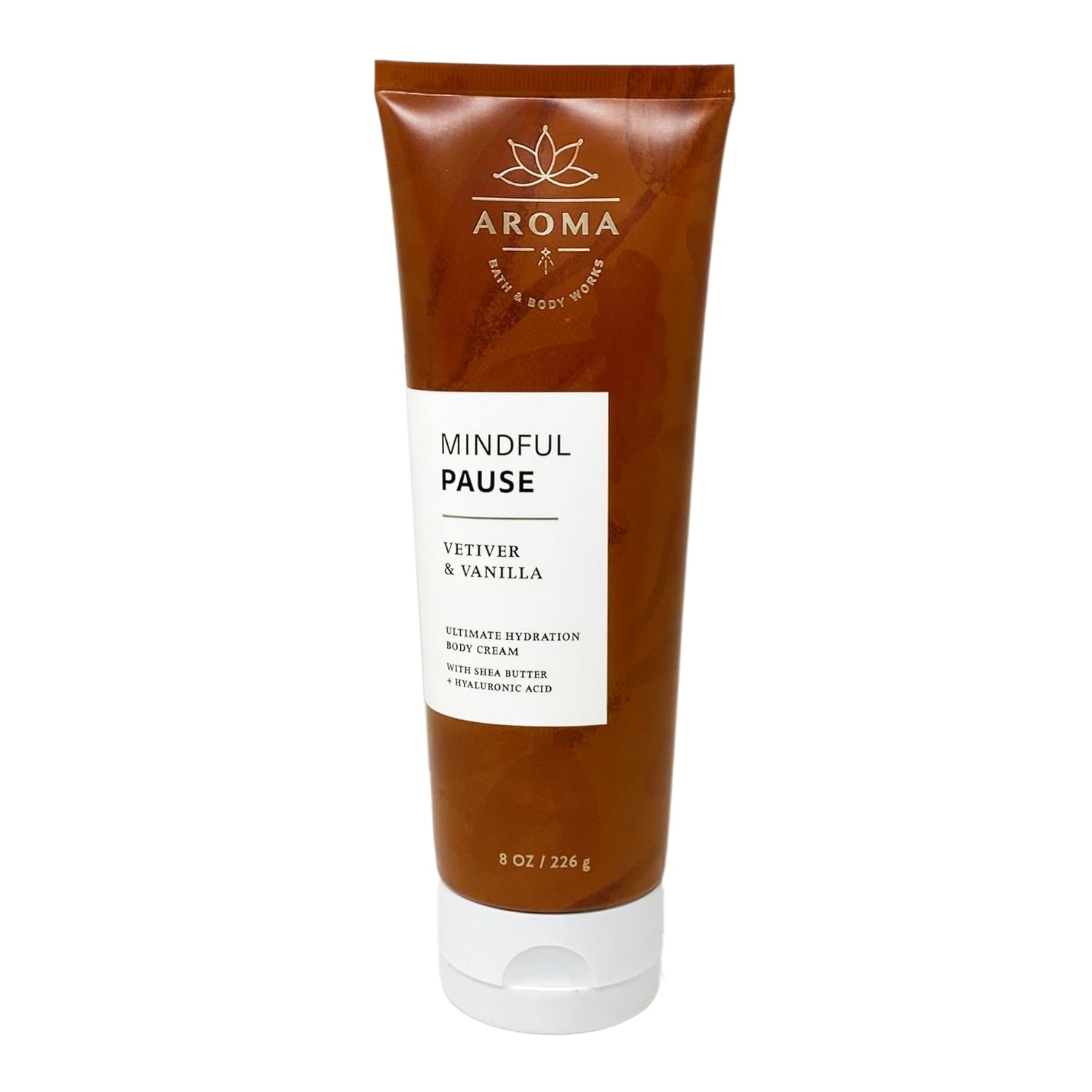 Bath & Body Works Aroma Mindful Pause VETIVER & VAINILLA – Paquete económico de 3 piezas – Crema corporal – Gel de baño + espuma – Loción corporal –