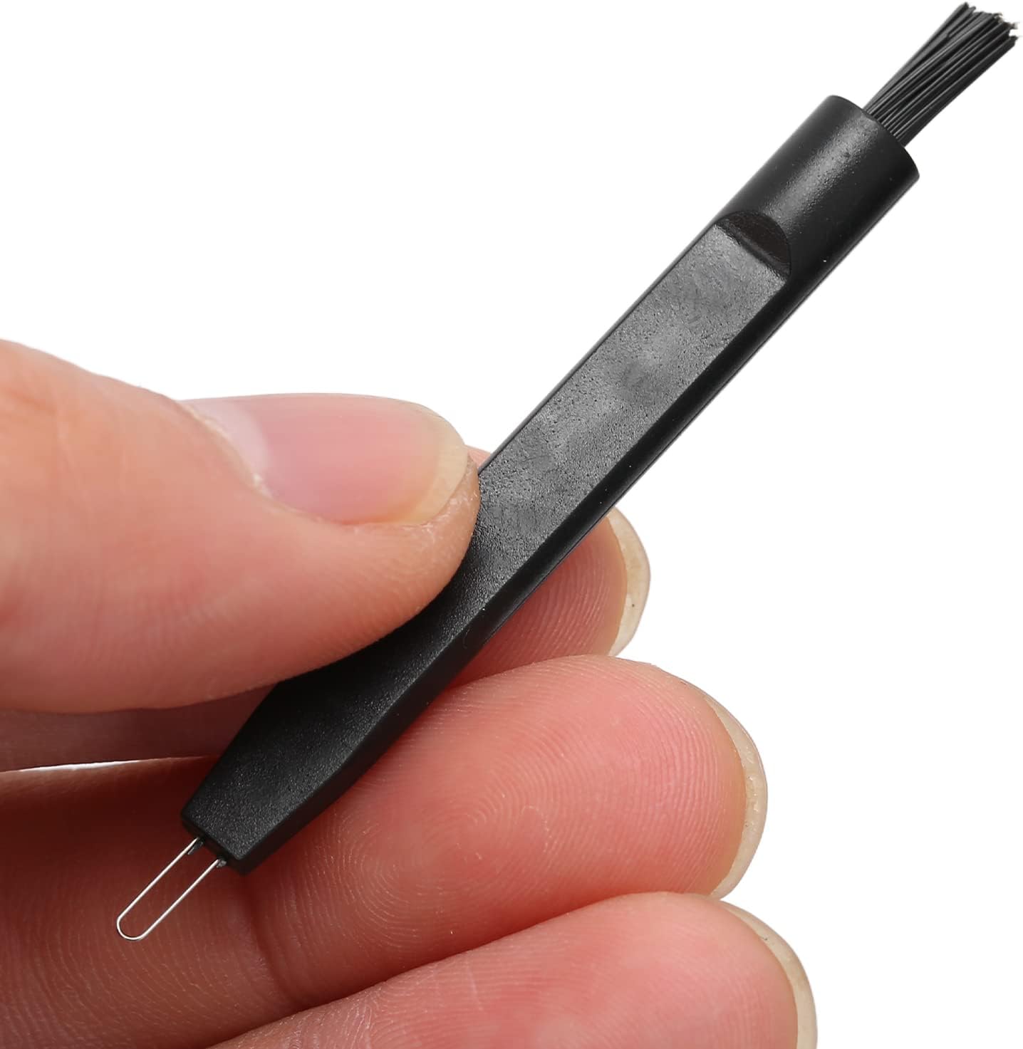 20 unidades de amplificador auditivo de limpieza, cepillo de limpieza con bucle de cera imán limpiador multifunción para auriculares, auriculares,