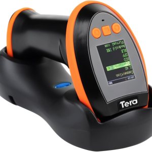 Tera Escáner de código de barras con pantalla de ajuste digital y teclado, versión Pro velocidad de escaneo extra rápida, funciona con Bluetooth Tera Escáner de código de barras con pantalla de ajuste digital y teclado, versión Pro velocidad de escaneo extra rápida, funciona con Bluetooth
