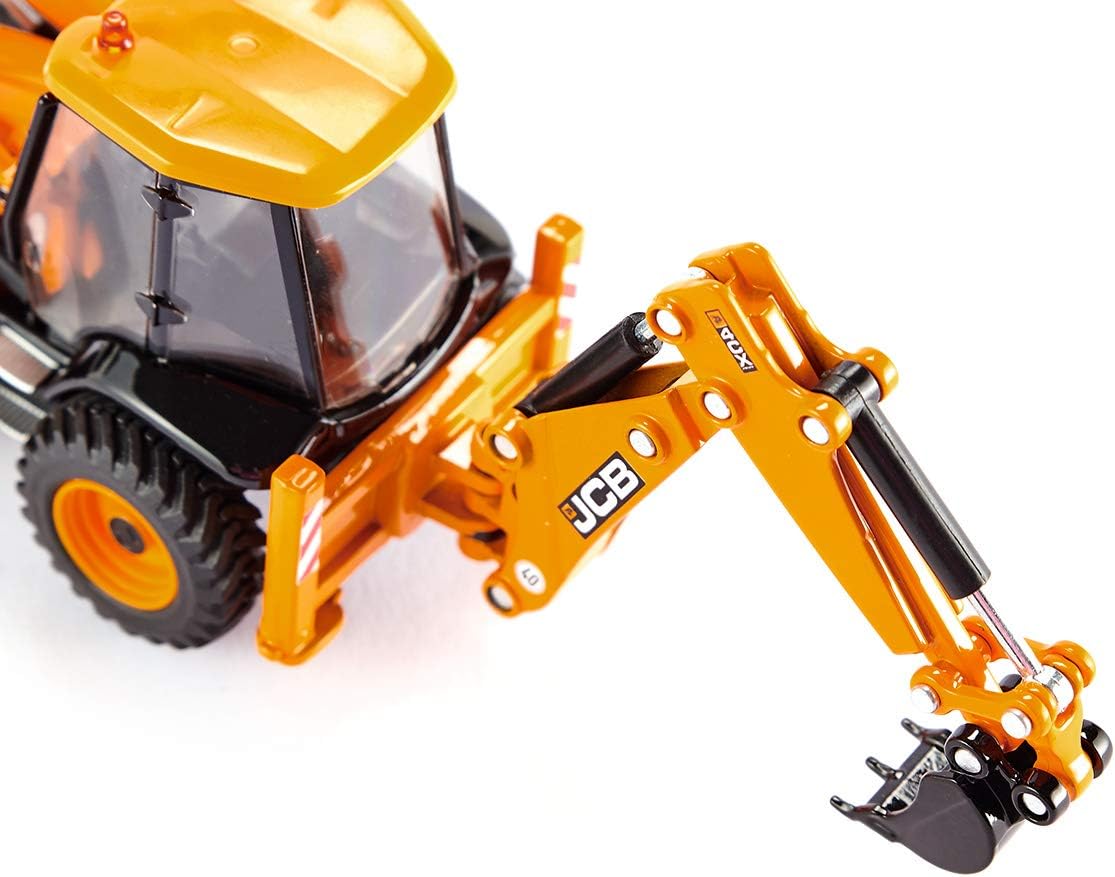 Siku 3558, Retroexcavadora JCB 4CX, 150, MetalPlástico, Amarillo, Multifuncional, Se pueden combinar modelos de la misma escala