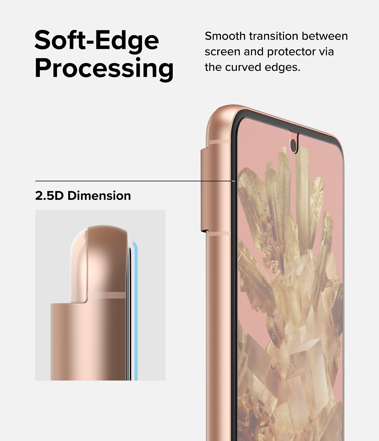 Ringke Onyx – Funda compatible con Google Pixel 8 verde oscuro + vidrio compatible con Google Pixel 8