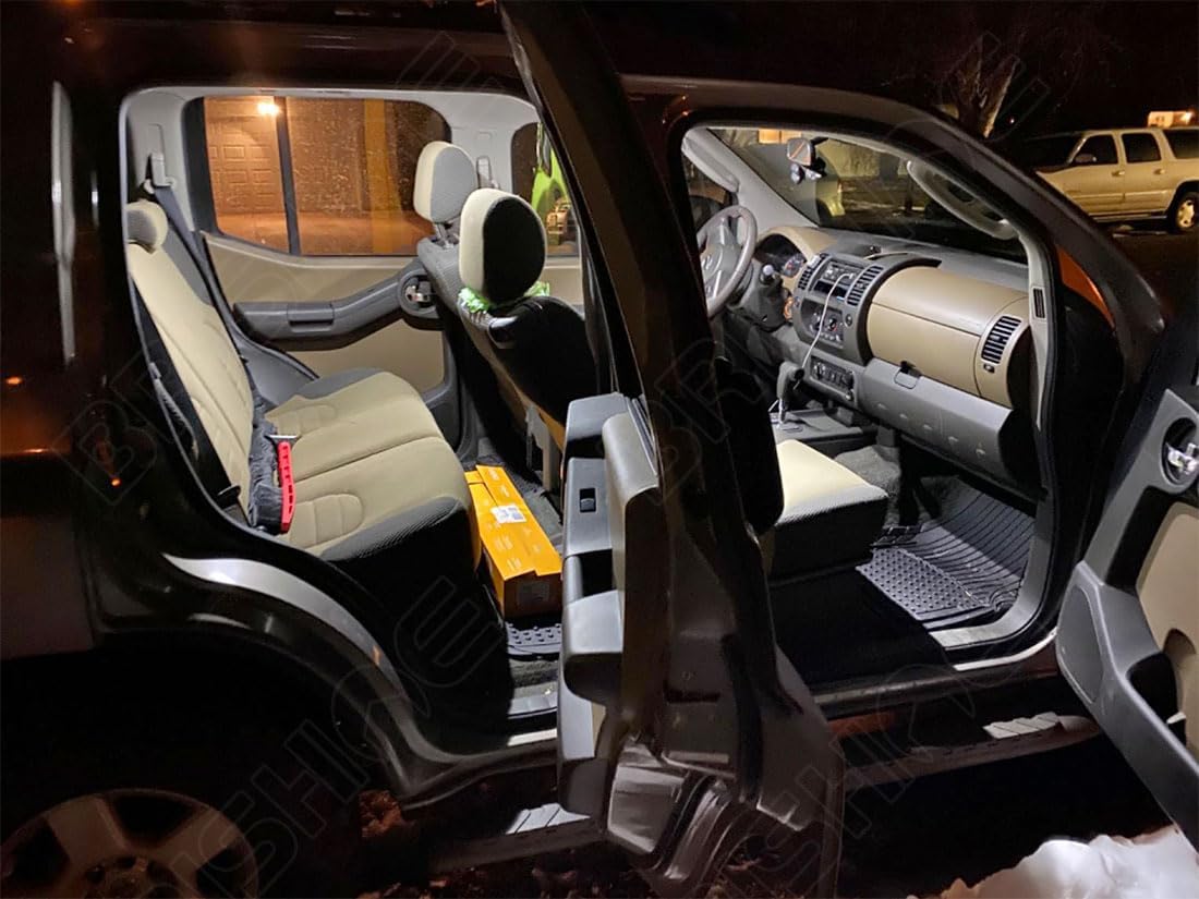 Kit de luces LED blancas para interiores Nissan TitanTitan XD 2016 2017 2018 2019 2020 2021 2022 Super Bright 6000K LED paquete de bombillas