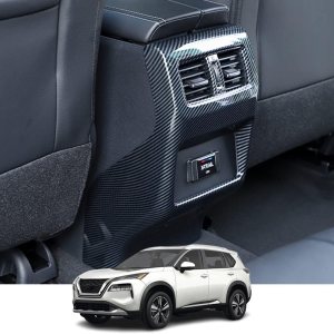 Kakash Accesorios interiores personalizados para Nissan Rogue 2021 2022 2023, cubierta trasera de ventilación de aire acondicionado, cubierta Kakash Accesorios interiores personalizados para Nissan Rogue 2021 2022 2023, cubierta trasera de ventilación de aire acondicionado, cubierta