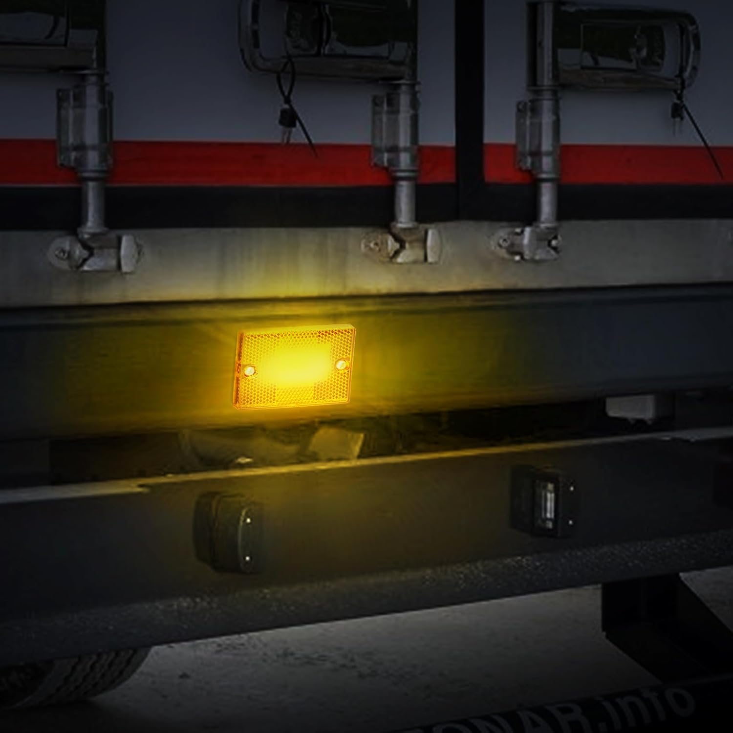 KAX 4 luces LED ámbar de marcador lateral impermeable para remolques de lanchas utilitarias de más de 80 pulgadas, luz de liquidación de cámper RV