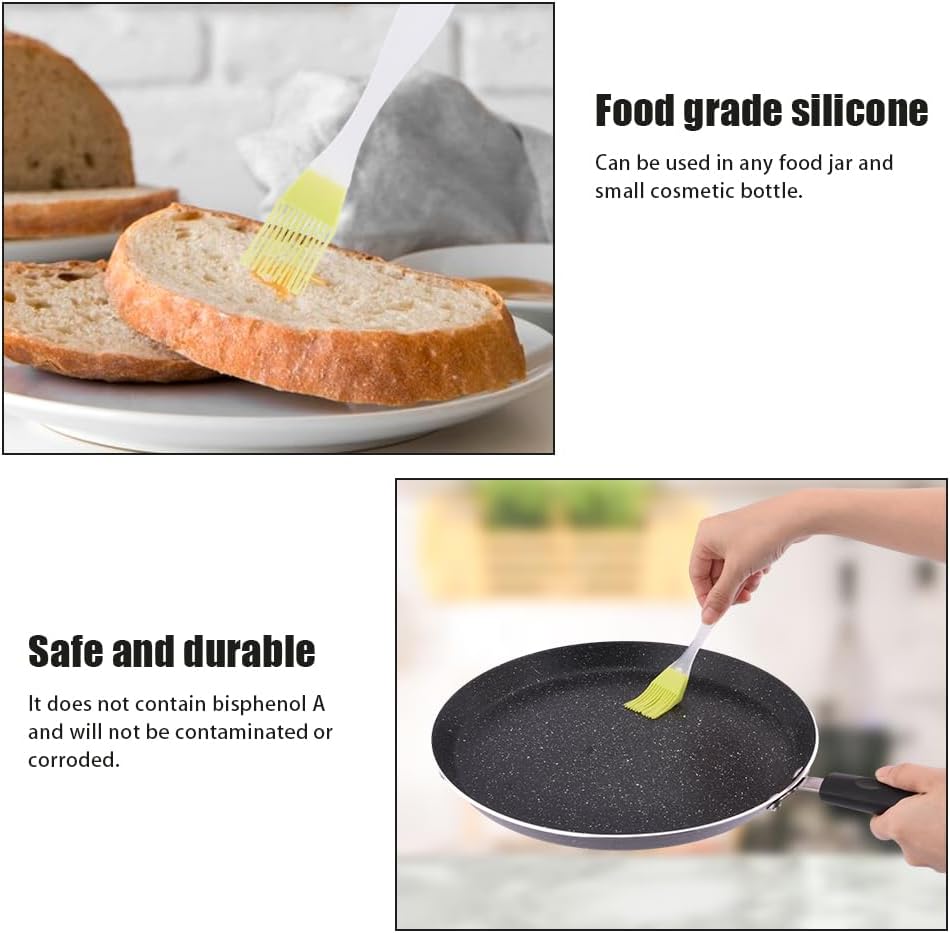 OTJENL Sartén antiadherente para crepes, sartén de 11 pulgadas con raspador y cepillo de aceite, sartén para tortillas, para cocinar huevos, freír,