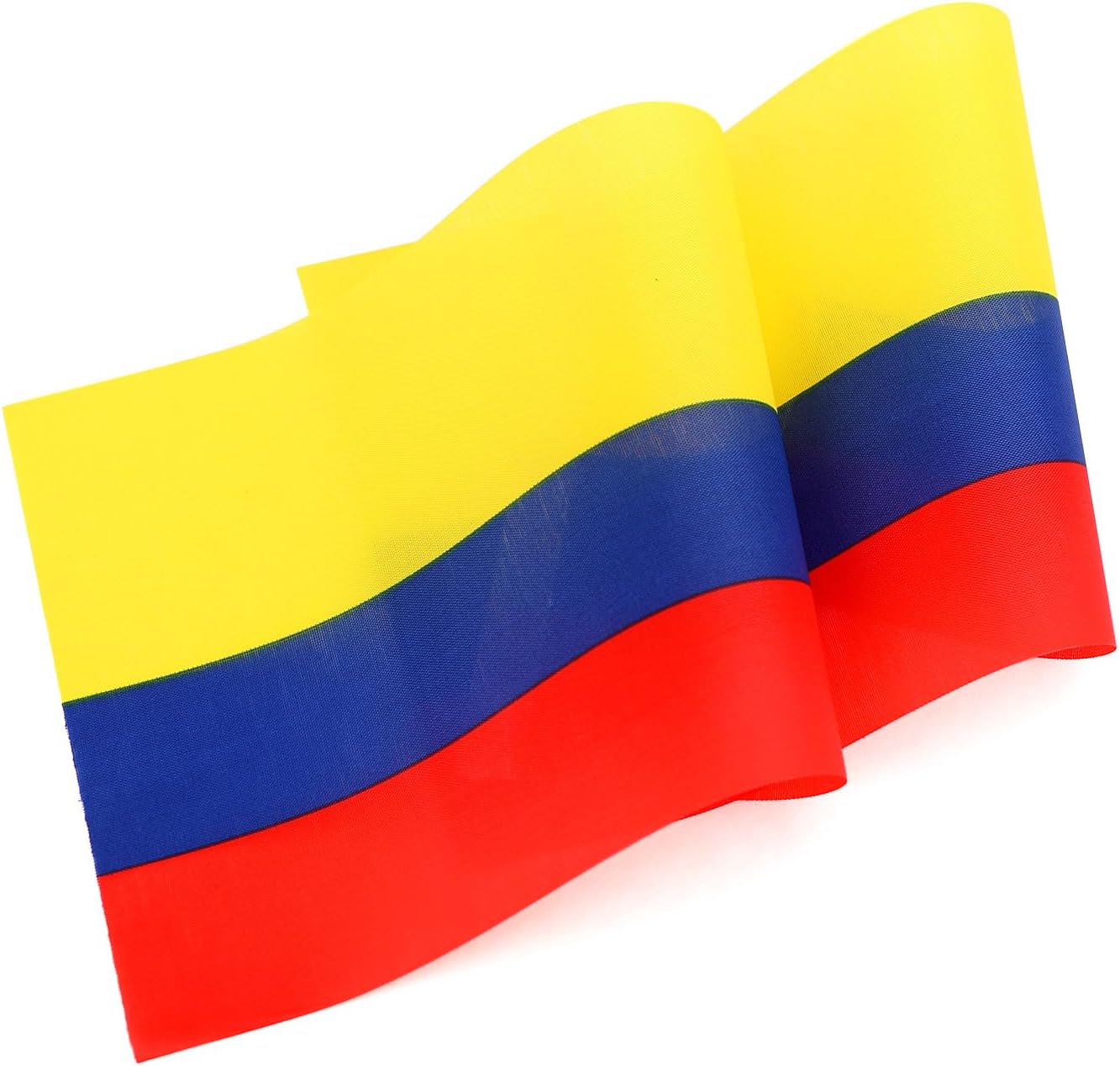 Bandera colombiana de escritorio con bandera de Columbia, pequeñas banderas de mesa de oficina de Columbia con base de soporte, palo de metal