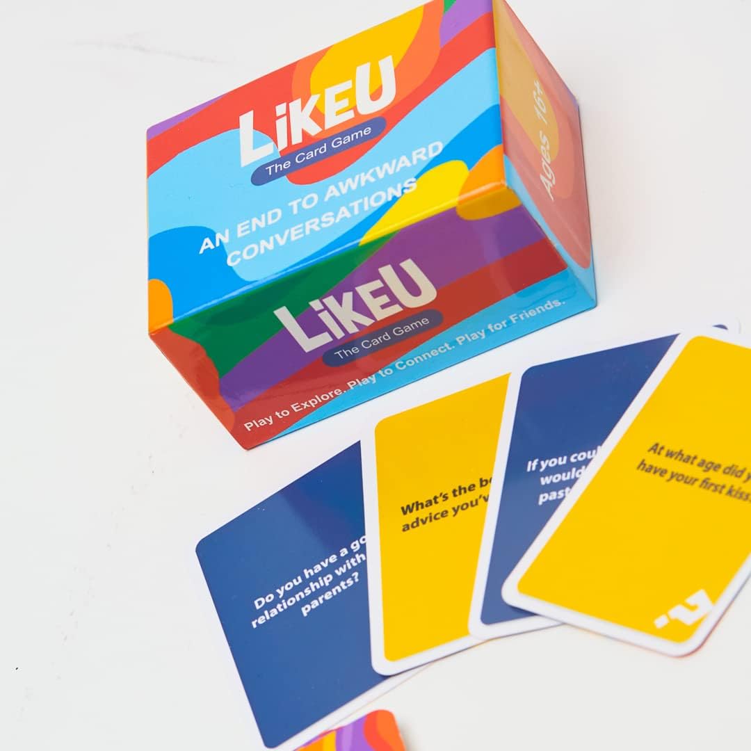 LikeU Cartas para el fin de conversaciones incómodas, juego de cartas para fiestas