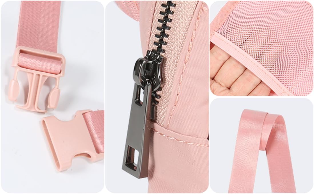 Riñonera para mujeres y hombres, bolsa cruzada para la cintura, para viajes, correr, senderismo, entrenamiento, S – verde oliva, Bolso bandolera Mini