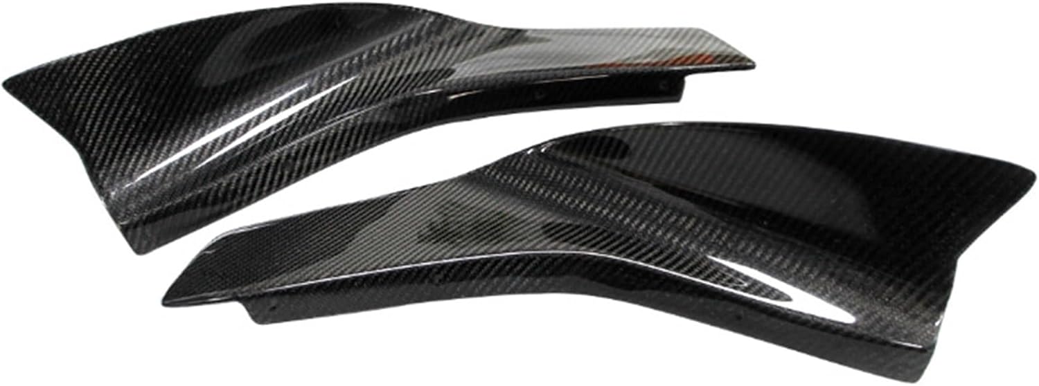 Cubierta de fibra de carbono para parachoques delantero, cubierta de ventilación de aire, tapa de lámpara antiniebla, protector de alerón, divisor