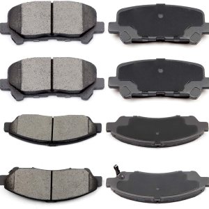 Pastillas de freno, ECCPP 8 kits de freno de cerámica para 2007-2013 para Acura MDX, 2010-2013 para Acura ZDX, 2009-2011 para Honda Pilot Pastillas de freno, ECCPP 8 kits de freno de cerámica para 2007-2013 para Acura MDX, 2010-2013 para Acura ZDX, 2009-2011 para Honda Pilot