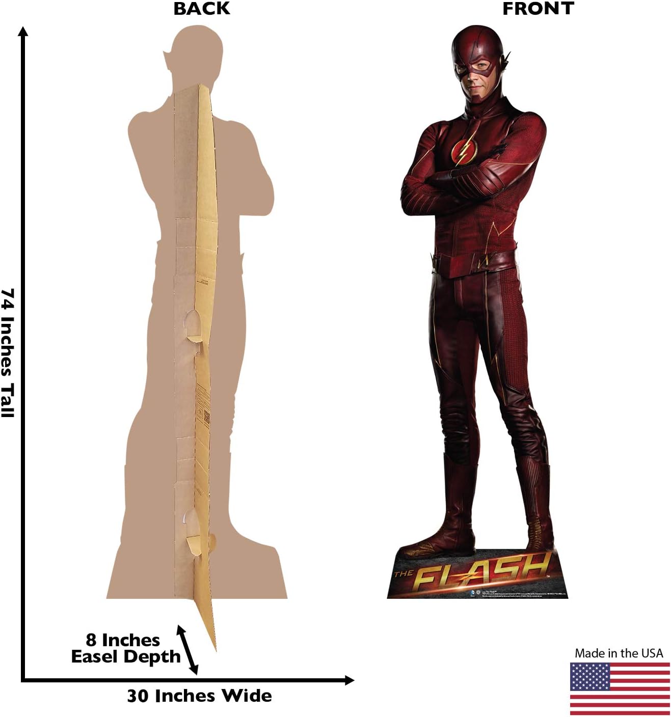 Cardboard People Flash – Soporte de cartón de tamaño real, The CW’s The Flash