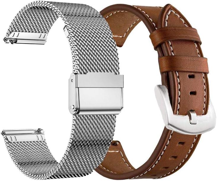 YEEJOK Compatible con Samsung Galaxy Watch 3 de 1.772 pulgadas1.811 pulgadas para hombres y mujeres, correa de reloj tejida de malla de 0.866
