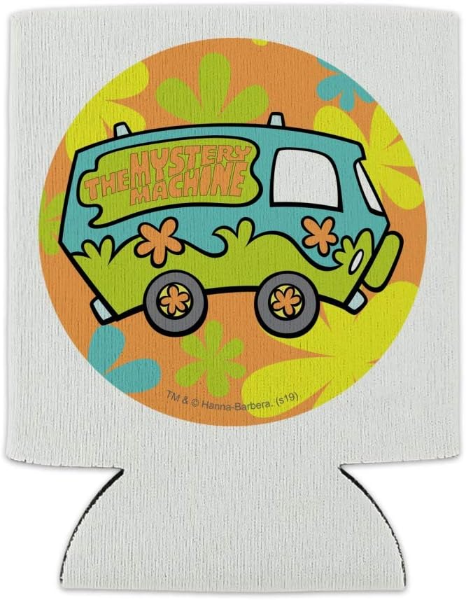 Scooby-Doo The Mystery Machine – Enfriador de latas – Funda aislante plegable para bebidas – Soporte aislado para bebidas
