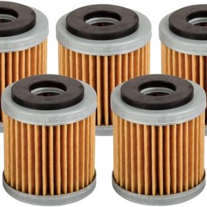 Tusk Paquete de 5 filtros de aceite de primera línea para Yamaha YZ250F Monster Energy Yamaha Racing Edition 2023 Tusk Paquete de 5 filtros de aceite de primera línea para Yamaha YZ250F Monster Energy Yamaha Racing Edition 2023