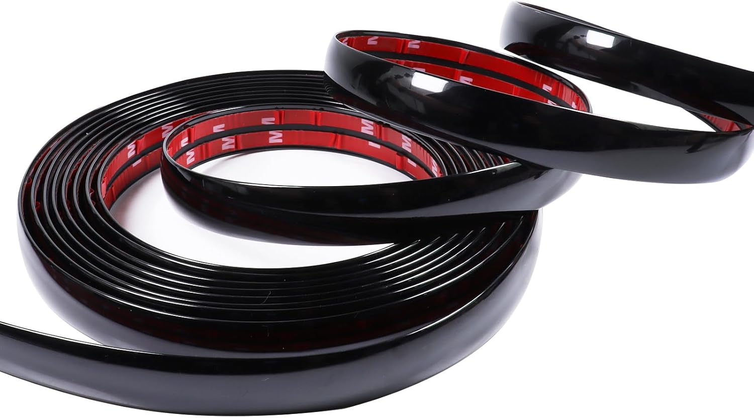 Moldura de automóvil de 1 pulgada (0.984 in), moldeo universal de 12 pies para el lado del automóvil (autoadhesivo) para todos los vehículos,