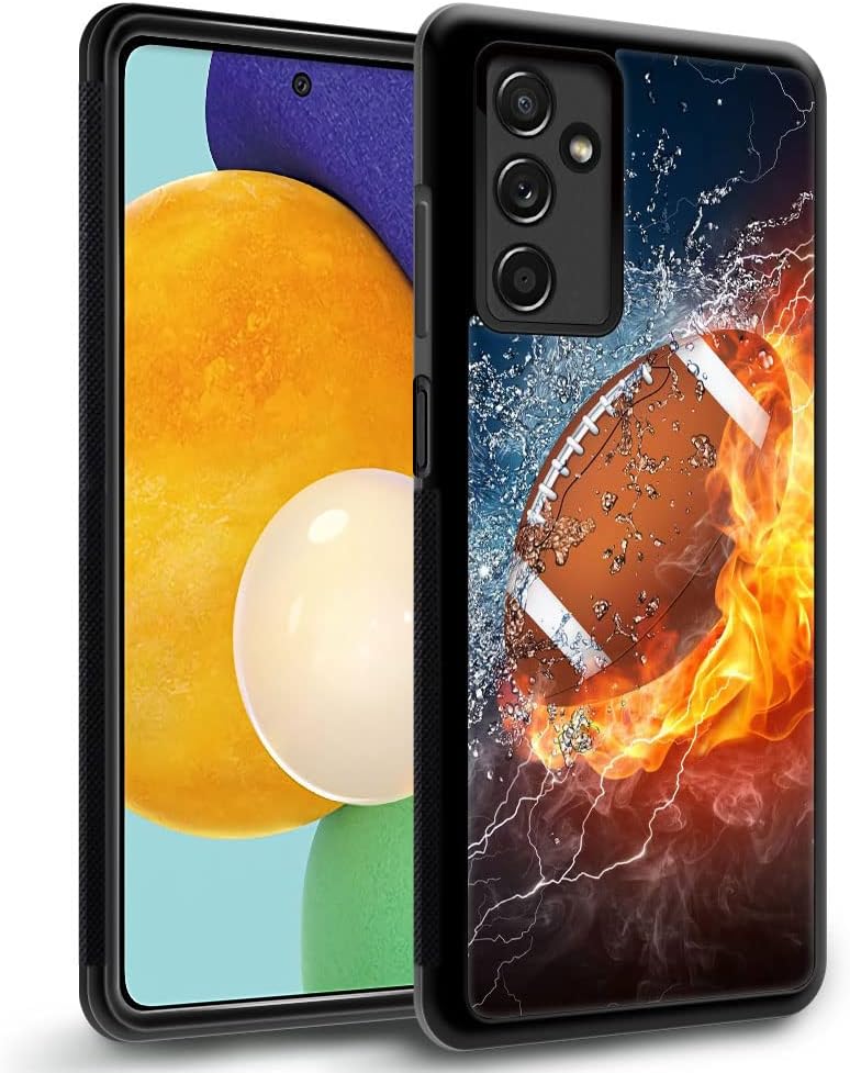 Funda para Samsung Galaxy A14 5G, diseño de patrón de lujo, a prueba de golpes, funda resistente para hombre y mujer-Rugby American Football on